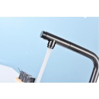 Смеситель Paulmark Viper Vi213105-GB для кухонной мойки, с подключением к фильтру, цвет черный глянцевый