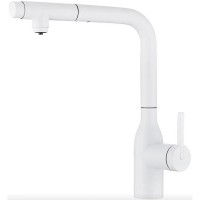 Смеситель Paulmark Viper Vi213105-WH для кухонной мойки, с подключением к фильтру, цвет белый матовый
