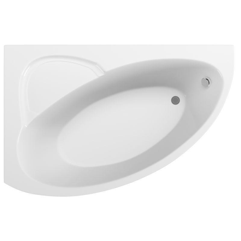 Ванна акриловая Viant Бостон 150 х 100 см, белая, левая