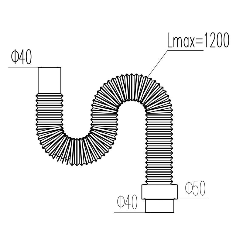 Труба гибкая Viant Профи VT-360