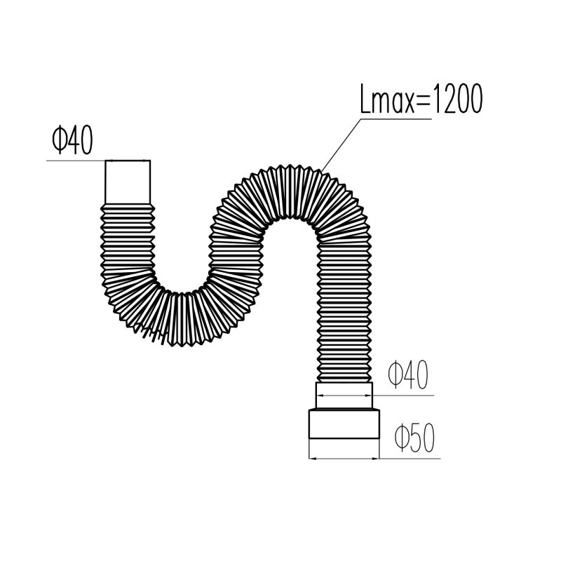Труба гибкая Viant Профи VT-361