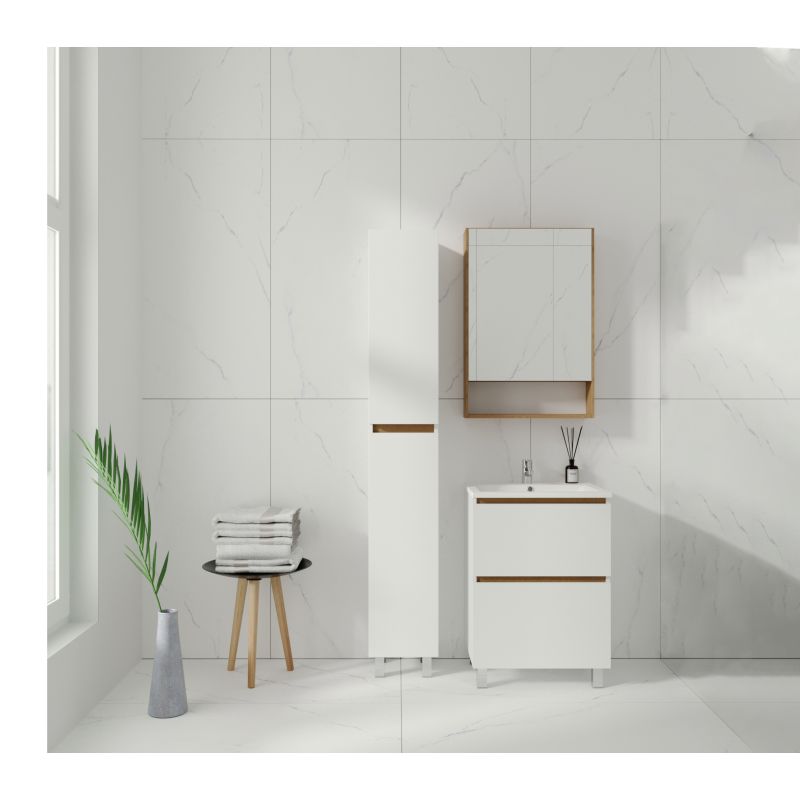 Зеркальный шкаф VIANT Мальта 50 VMAL50-ZSH Дуб Вотан