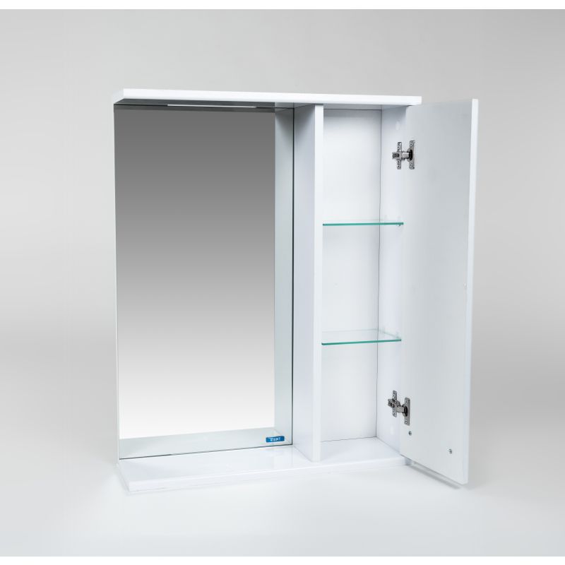 Зеркало со шкафом VIANT Прага 55 R VPRA55-ZSHR Белое