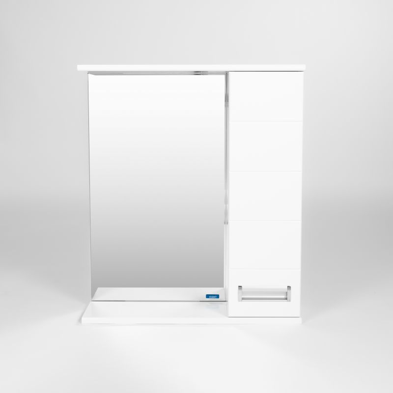 Зеркало со шкафом VIANT Вена 60 R VVEN60-ZSHR Белое