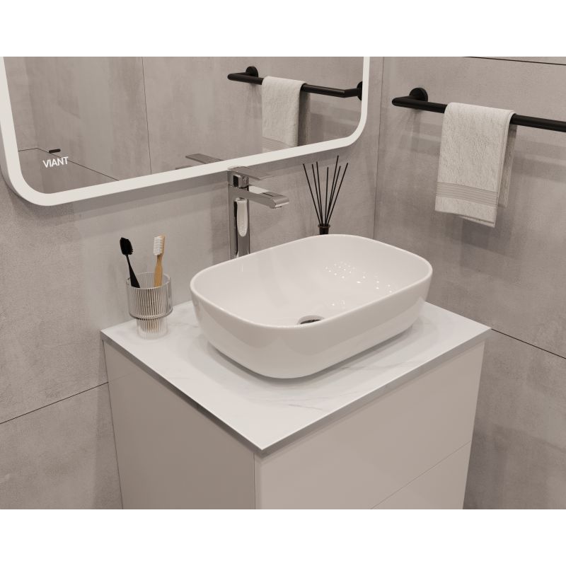 Столешница VIANT "Neo" VNEO60MRBEL-STMDF белый мрамор