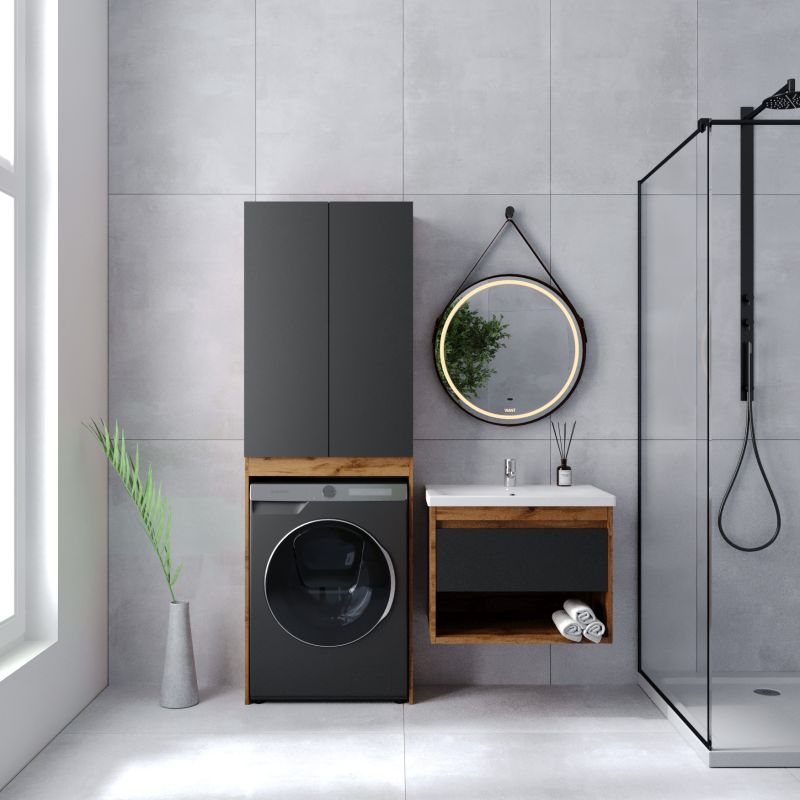 Пенал для ванной Viant Бостон VBOS645G-SHSM