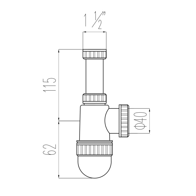 Сифон для раковины Viant Профи VA-308