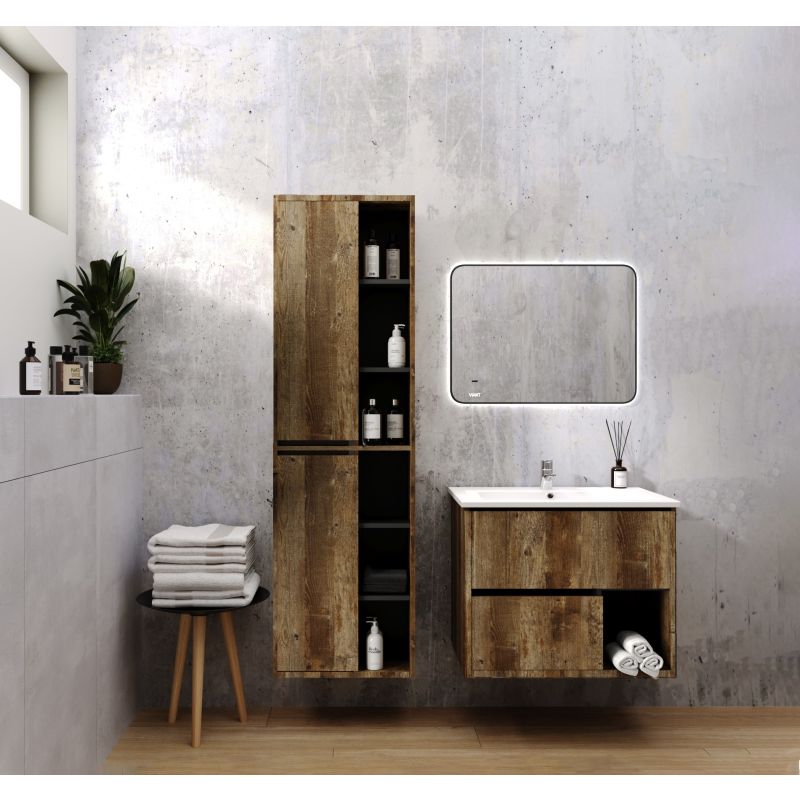 Тумба под раковину Viant Люксембург 75 см, подвесная, цвет кейптаун, VLUX75ELD-T2YP