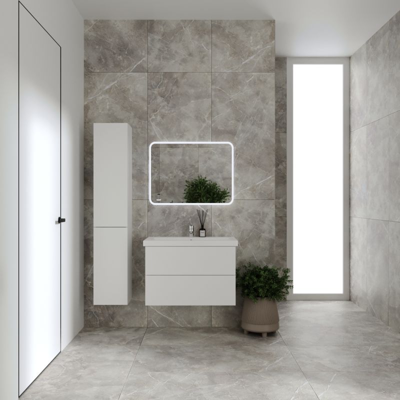 Тумба под раковину Viant София 70 см, подвесная, цвет белый, VSOF70CO-T2YP