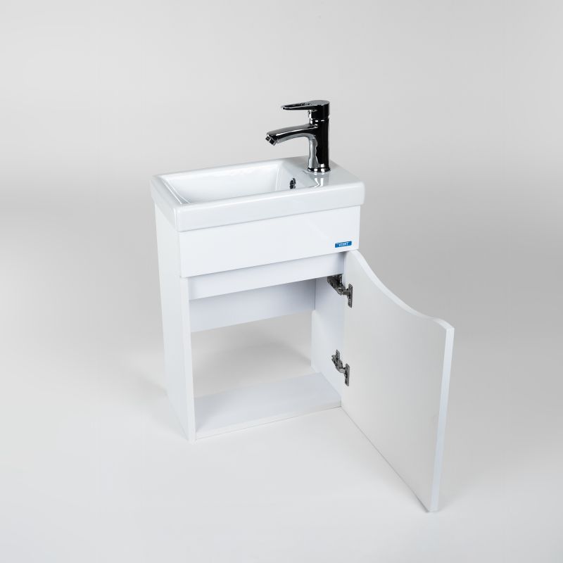 Тумба под раковину Viant Рим 40 см, подвесная, цвет белый, VRIM40CO-T1STP