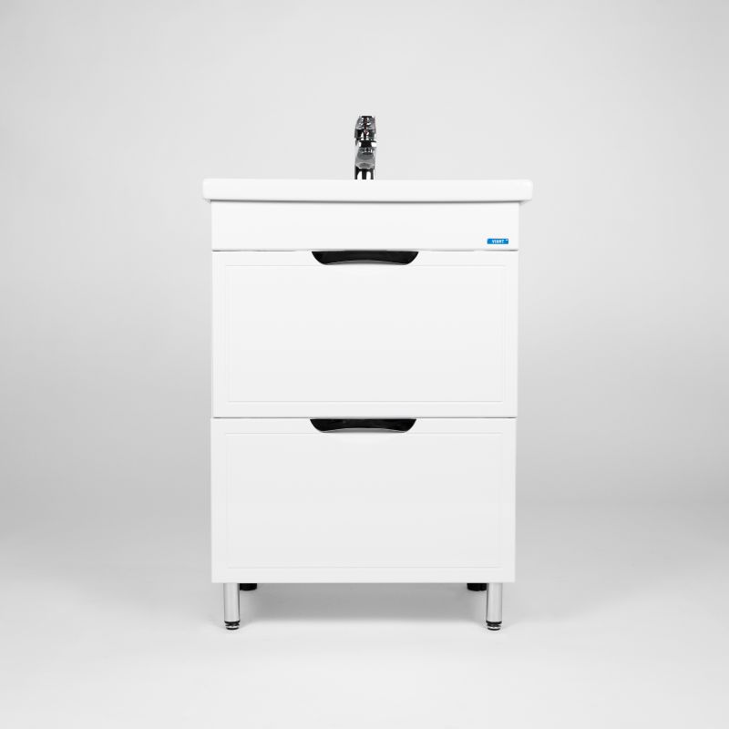 Тумба под раковину Viant Лима 60 см, напольная, цвет белый, VLIM60CO-T2Y