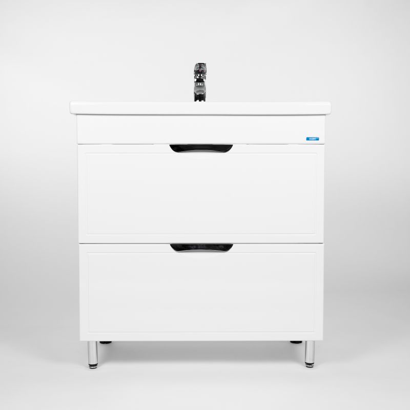 Тумба под раковину Viant Лима 80 см, напольная, цвет белый, VLIM80CO-T2Y