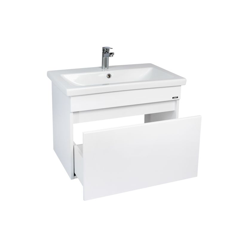 Тумба под раковину Viant Рио 50 см, напольная, цвет белый, VRIO50BA-T2ST