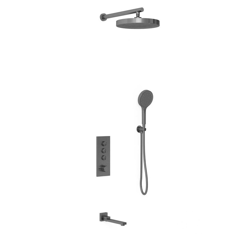 Душевой комплект Vincea  VSFW-433TI2GM встраиваемый, вороненая сталь