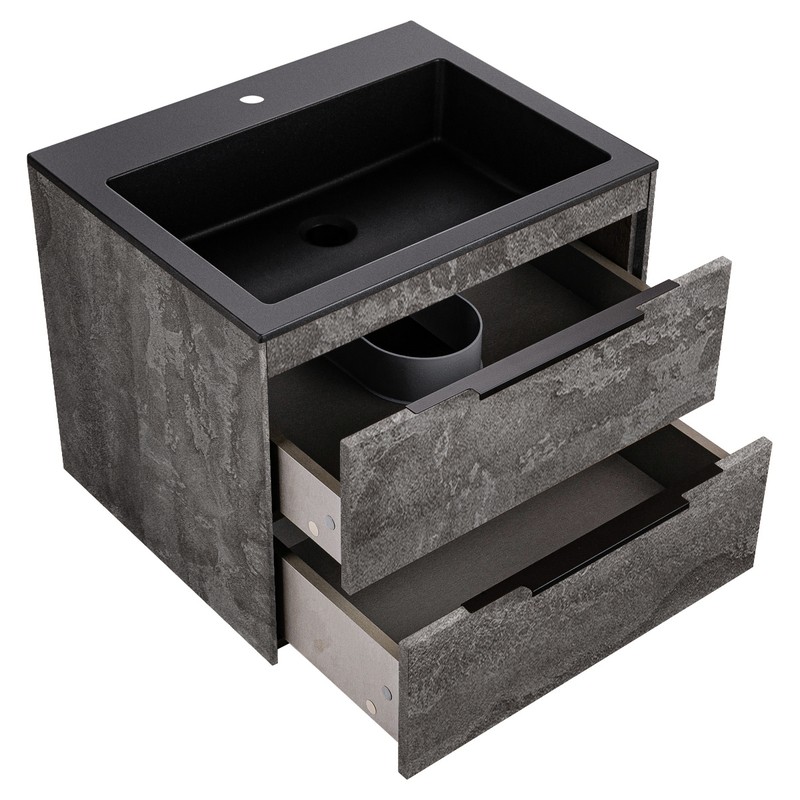 Тумба под раковину Vincea Chiara 2D 60 VMC-2C2600GS подвесная G.Stone