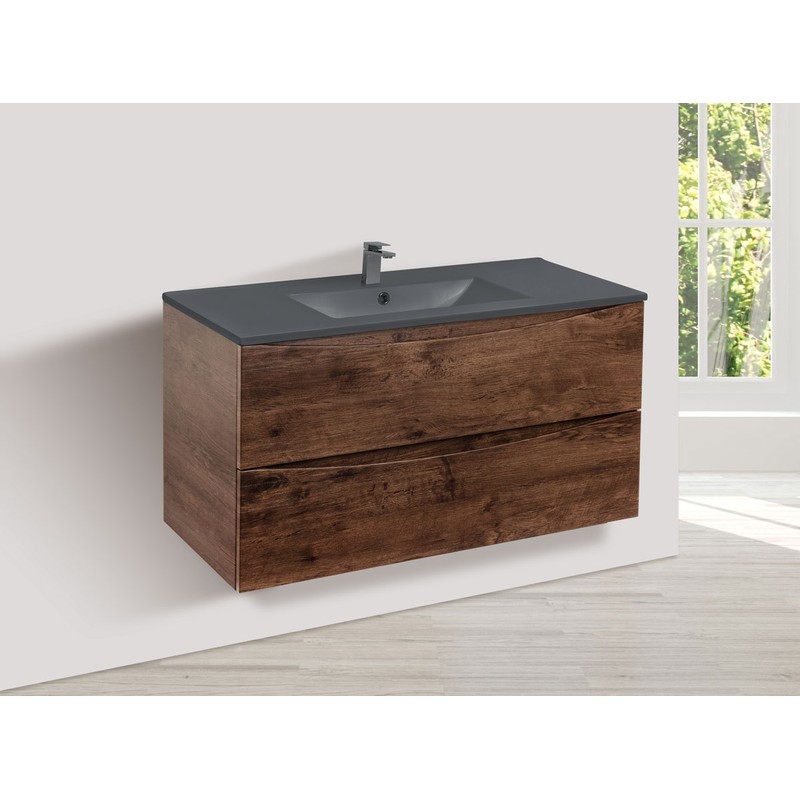 Тумба под раковину Vincea Mia 100 VMC-2MC100RW подвесная R.Wood