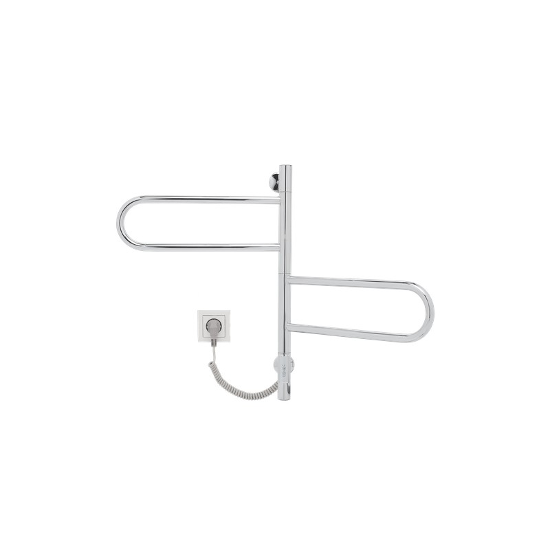 Полотенцесушитель электрический Vincea VTD-1R1CE 44x60, хром, таймер