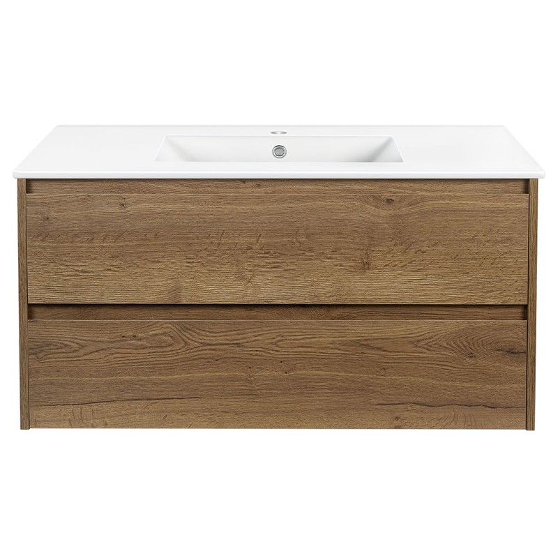 Тумба под раковину Vincea Gio 100 VMC-2G100TO подвесная T.Oak