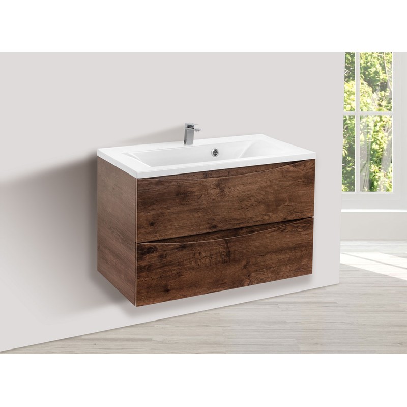 Тумба под раковину Vincea Mia 75 VMC-2MA750RW подвесная R.Wood