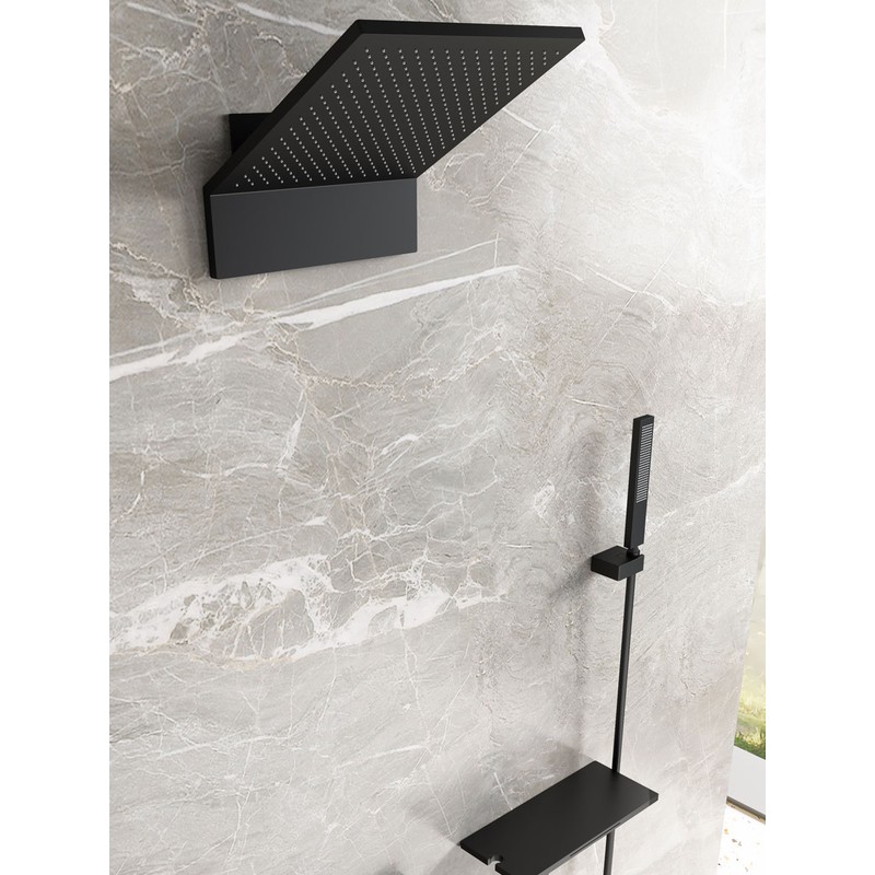 Душевой комплект Vincea  Futura VSFW-2F11TMB термостатический встраиваемый, 3 режима, черный