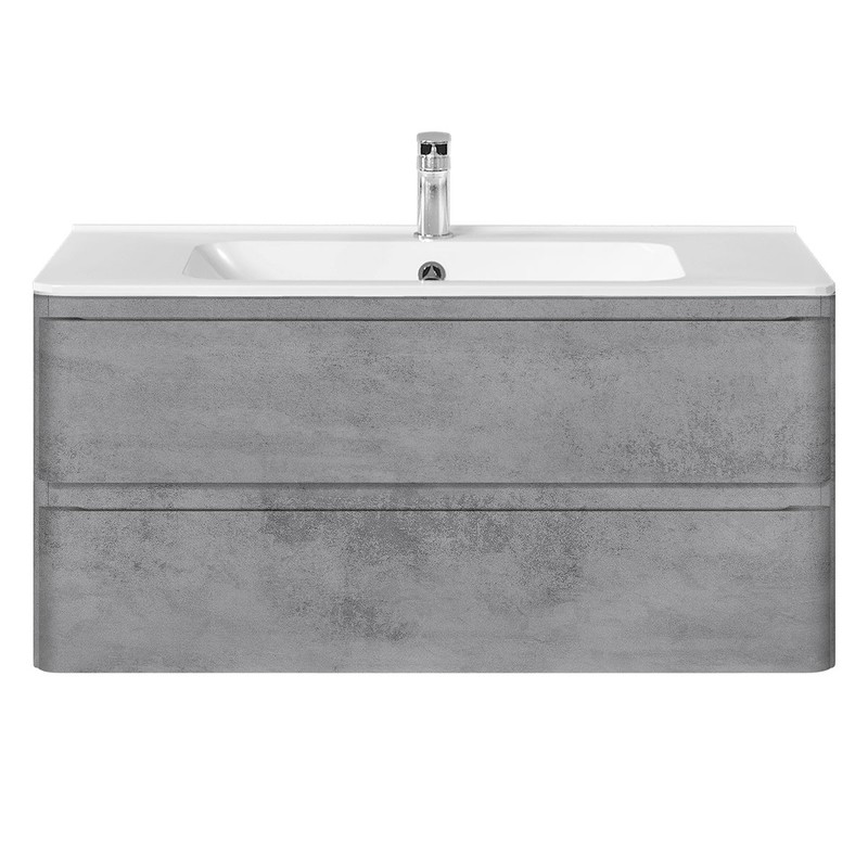 Тумба под раковину Vincea Vico 100 VMC-2V100BT подвесная Beton