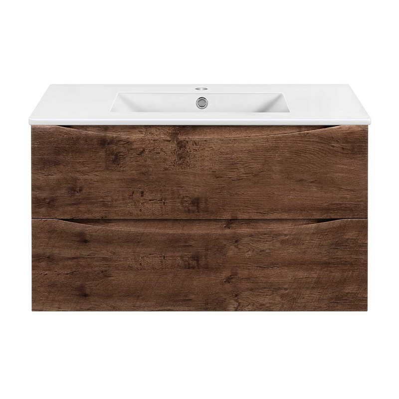 Тумба под раковину Vincea Mia Slim 90 VMC-2MC900S1RW подвесная R.Wood