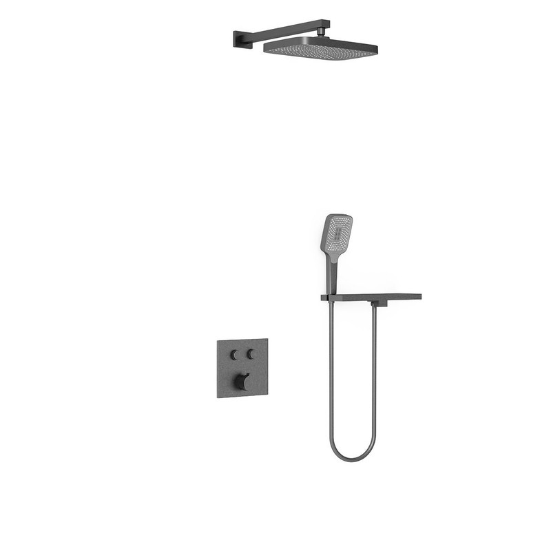 Душевой комплект Vincea  VSFW-4211RGM встраиваемый, 2 режима, вороненая сталь