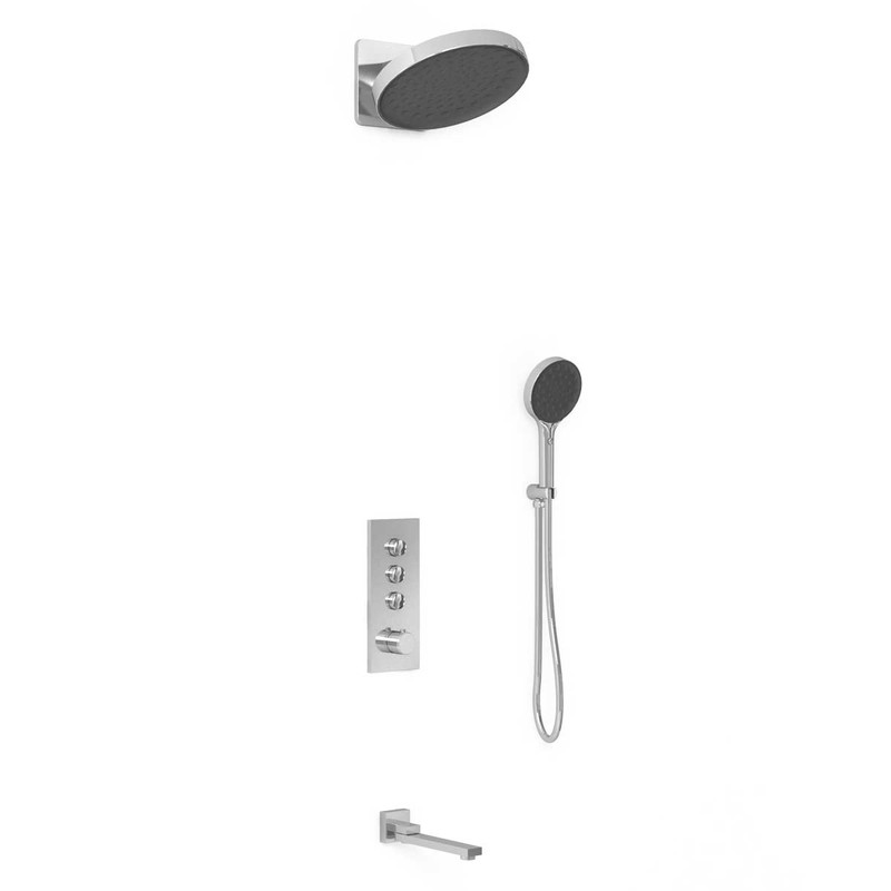 Душевой комплект Vincea  VSFW-433TI3CH встраиваемый, термостатический, трехрежимный, хром