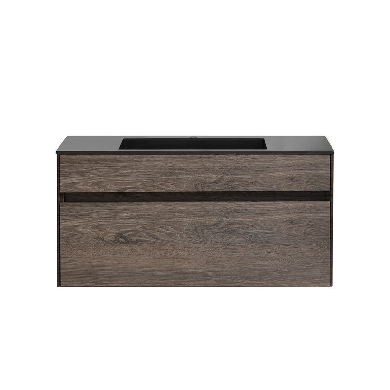 Тумба под раковину Vincea Chiara 100 VMC-2C100RO подвесная R.Oak