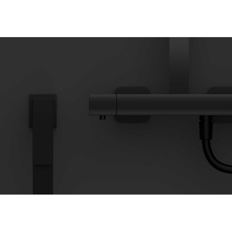 Душевая стойка Vincea  Next VSFS-1N0TMB термостатическая, черный