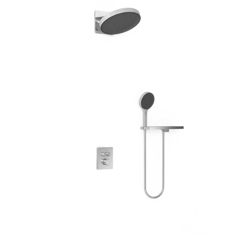 Душевой комплект Vincea  Inspire VSFW-3I21MT3RCH встраиваемый, термостатический, двухрежимный, хром