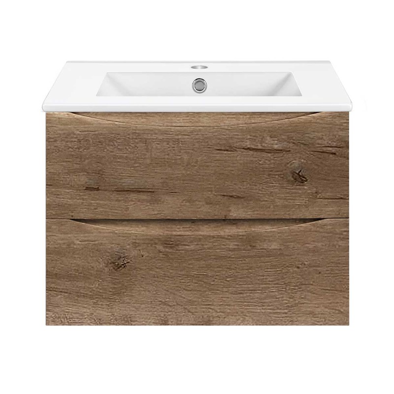 Тумба под раковину Vincea Mia Slim 70 VMC-2MC700S1VO подвесная V.Oak