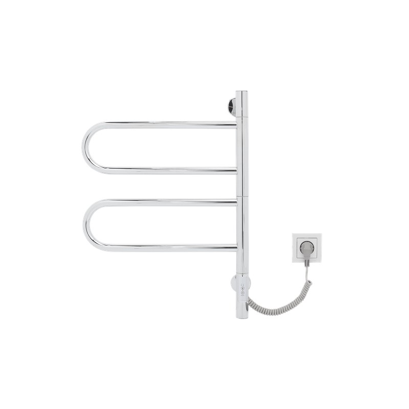 Полотенцесушитель электрический Vincea VTD-1R1CE 44x60, хром, таймер