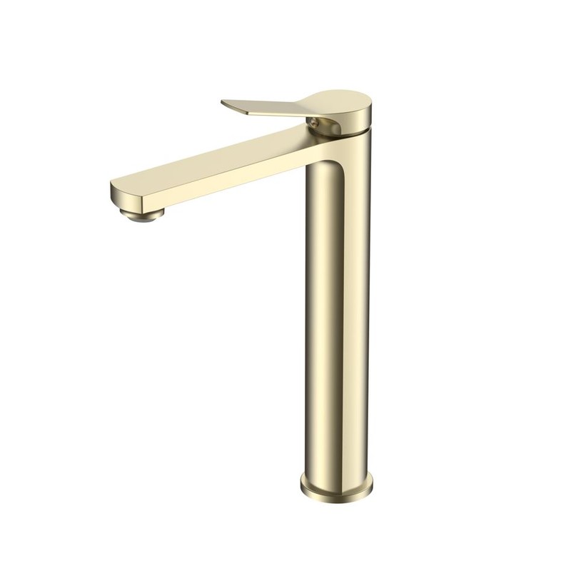 Смеситель для раковины Vincea Arco VBF-4AR02BG, брашированное золто