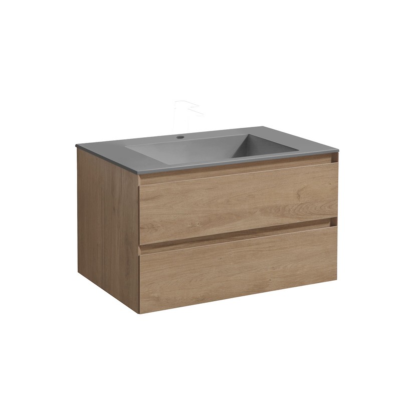 Тумба под раковину Vincea Luka 80 VMC-2L800NO подвесная N.Oak