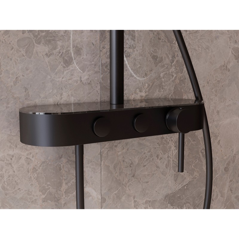 Душевая стойка Vincea  VSFS-402MB, черный матовый