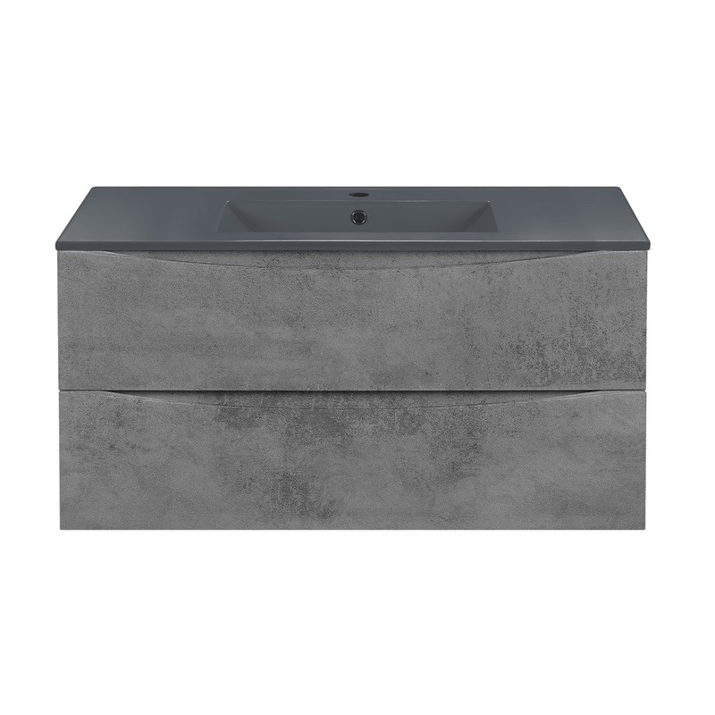 Тумба под раковину Vincea Mia 100 VMC-2MC100BT подвесная Beton