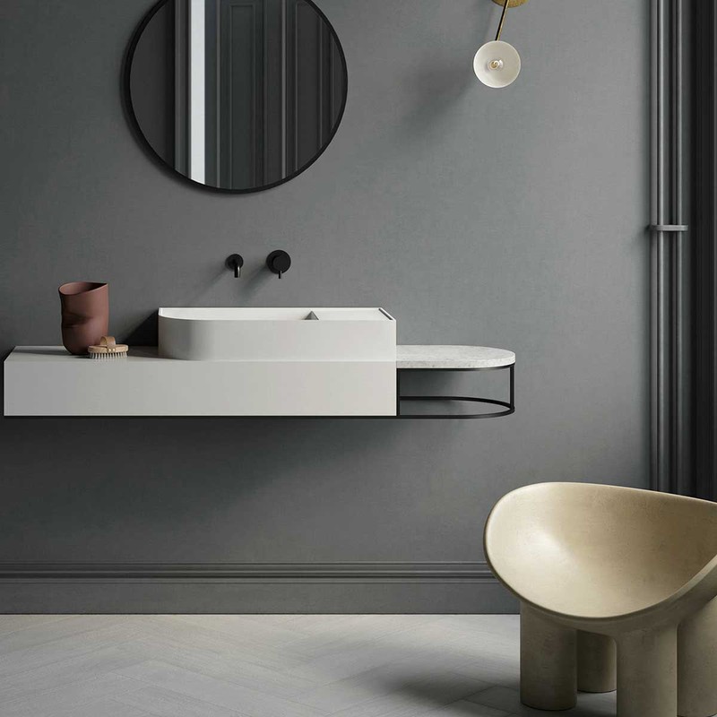 Смеситель для раковины Vincea Desire VBFW-1D1MB встраиваемый , черный