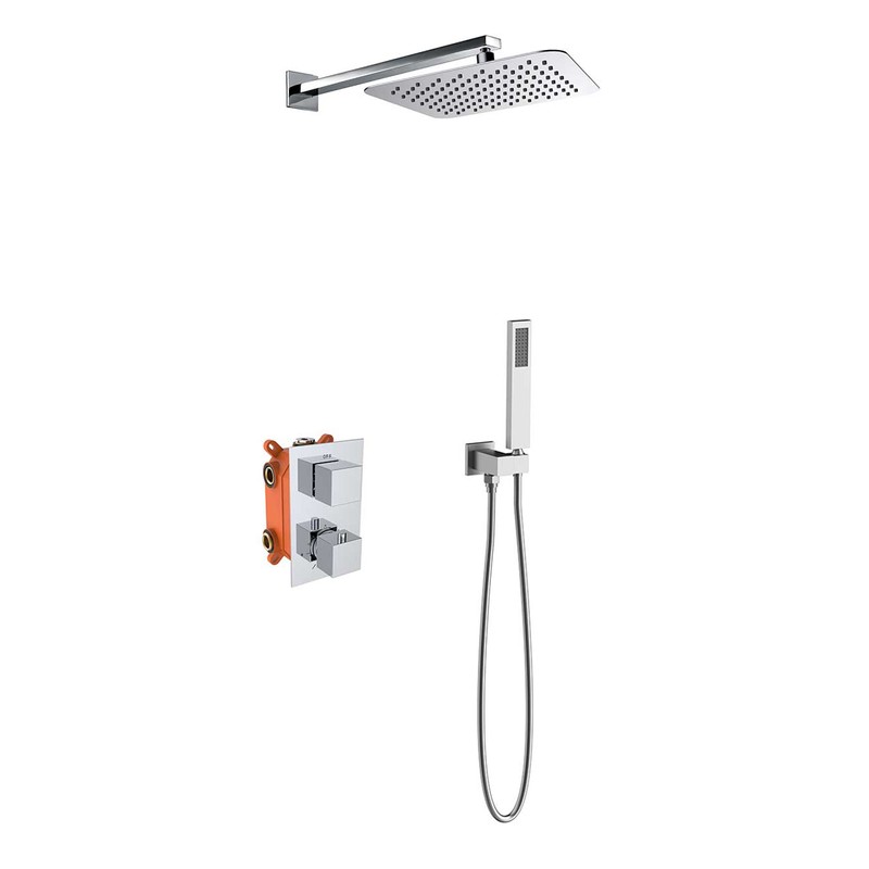 Душевой комплект Vincea  VSFW-102TCH термостатический встраиваемый, двухрежимный, хром