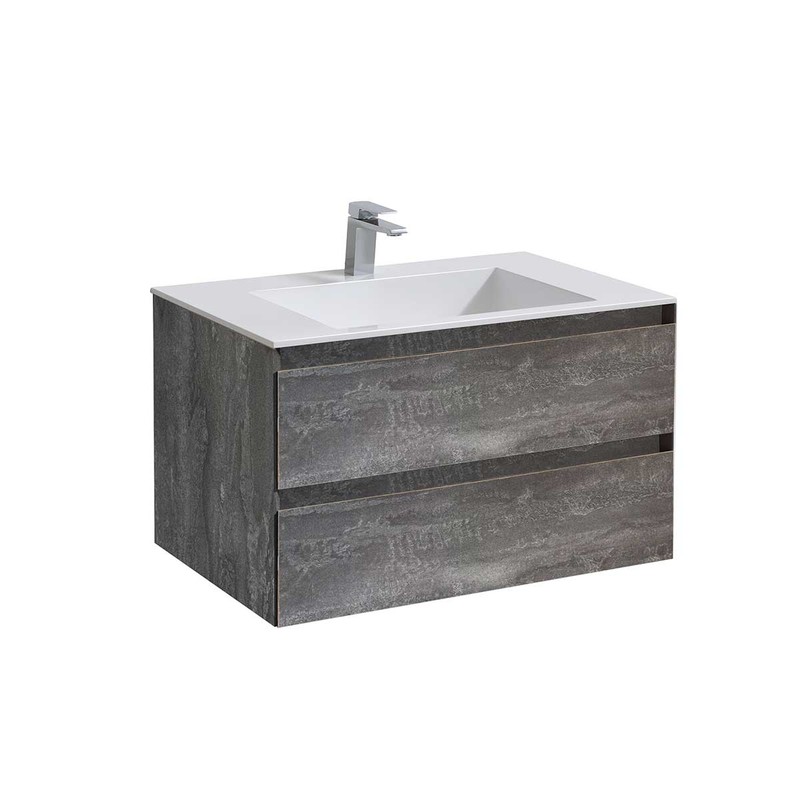 Тумба под раковину Vincea Luka 80 VMC-2L800GS подвесная G.Stone