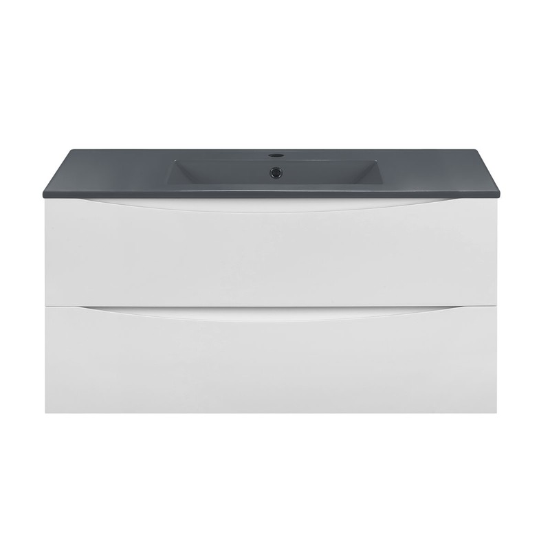 Тумба под раковину Vincea Mia 100 VMC-2MC100GW подвесная G.White