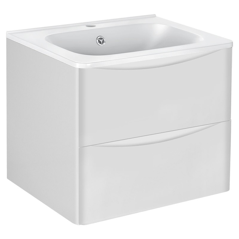 Тумба под раковину Vincea Paola VMC-2P600GW подвесная G.White