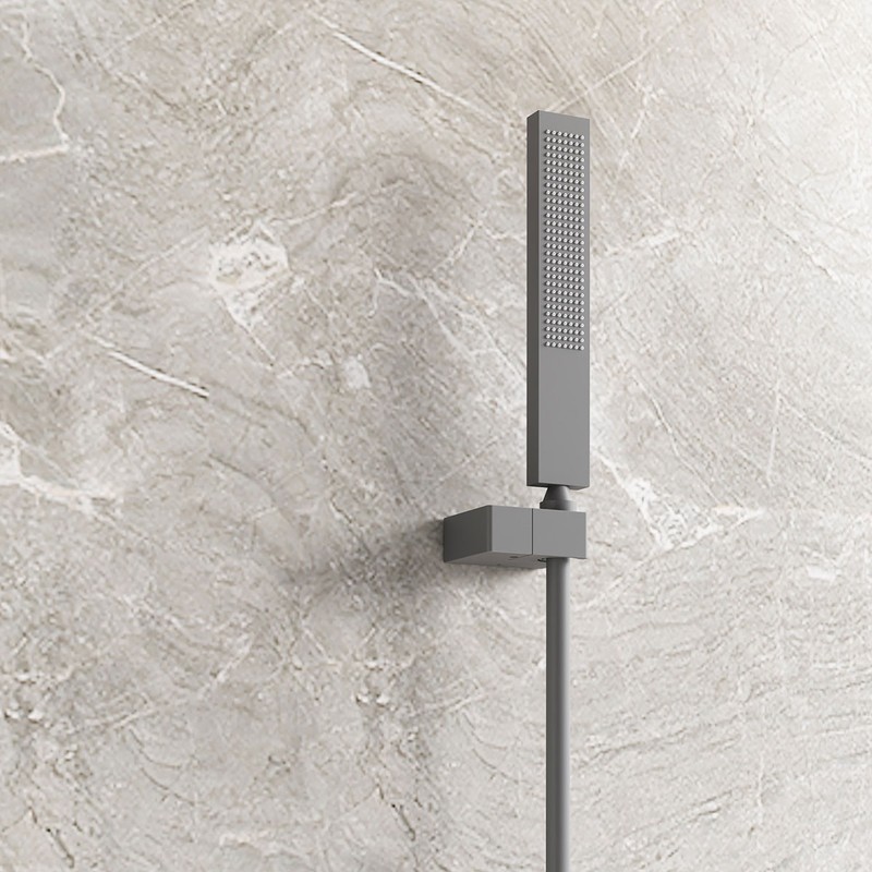 Душевой комплект Vincea  Futura VSFW-2F11TGM термостатический встраиваемый, 3 режима, вороненая сталь