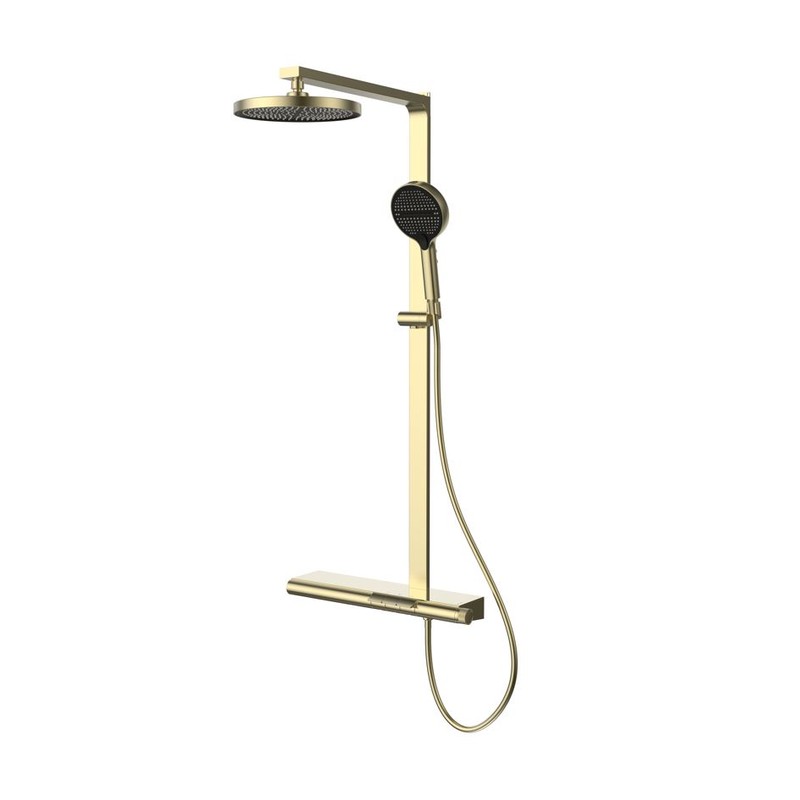 Душевая стойка Vincea  Aspire VSFS-4AS1BG с изливом, брашированное золото