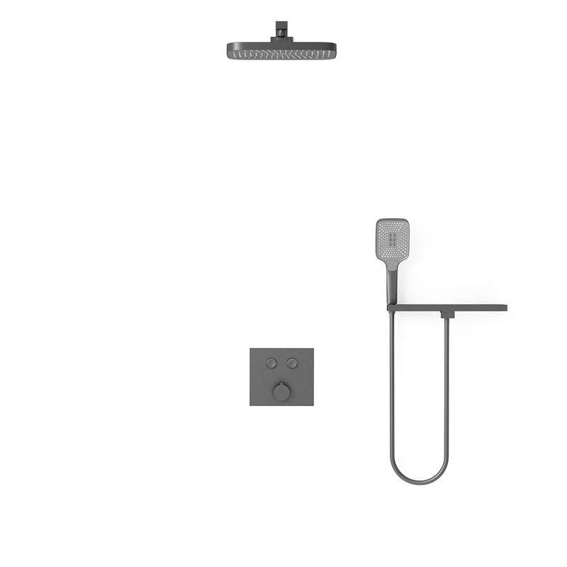 Душевой комплект Vincea  VSFW-4211RGM встраиваемый, 2 режима, вороненая сталь