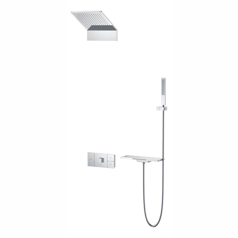 Душевой комплект Vincea  Futura VSFW-2F11TCH термостатический встраиваемый, 3 режима, хром