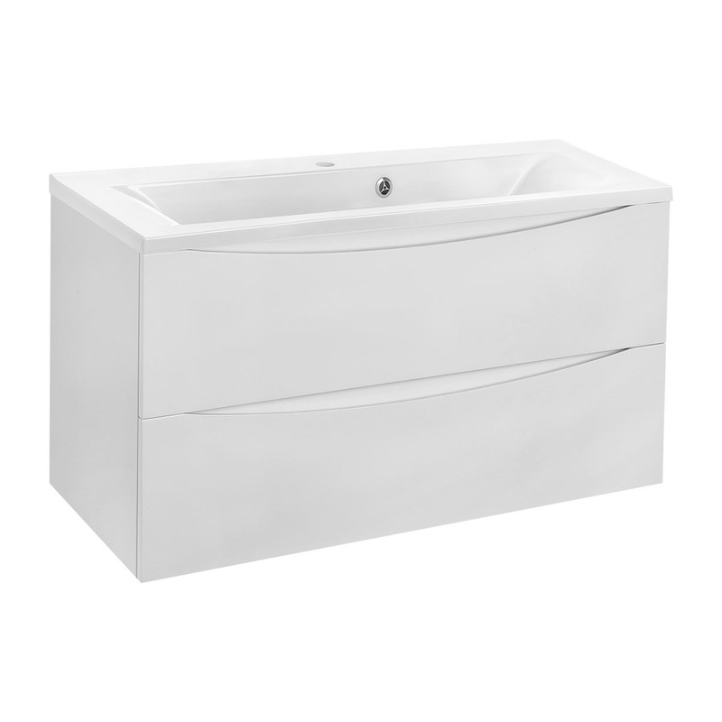 Тумба под раковину Vincea Mia 90 VMC-2MA900GW подвесная G.White