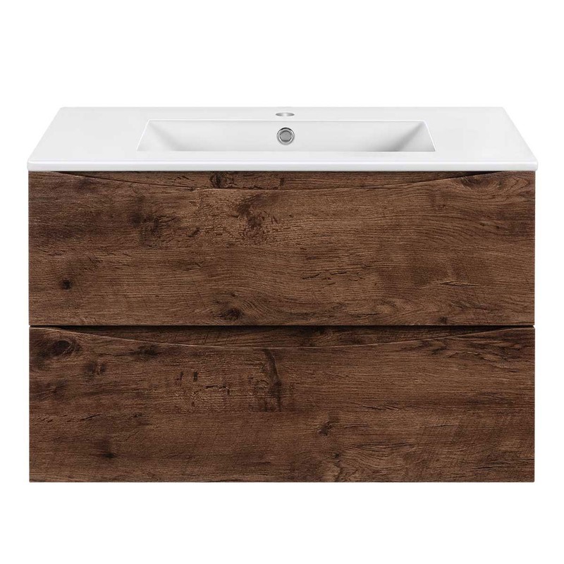 Тумба под раковину Vincea Mia Slim 80 VMC-2MC800S1RW подвесная R.Wood