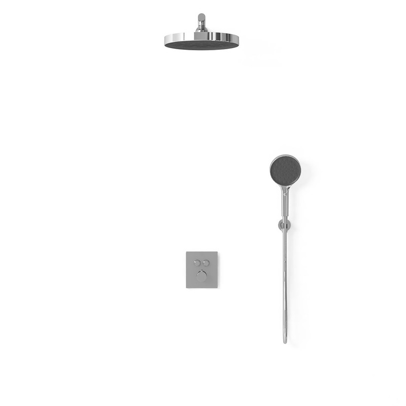 Душевой комплект Vincea  Inspire VSFW-3I21T2CH встраиваемый, термостатический, 2 режима, хром