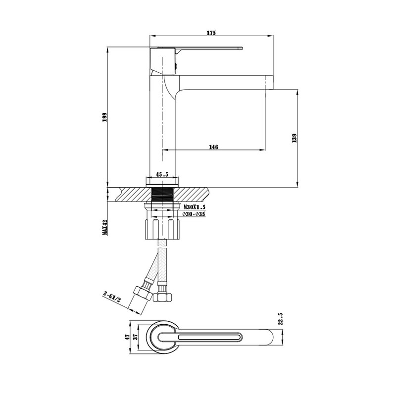 Смеситель для раковины Vincea Rondo VBF-1R1BG , брашированное золото
